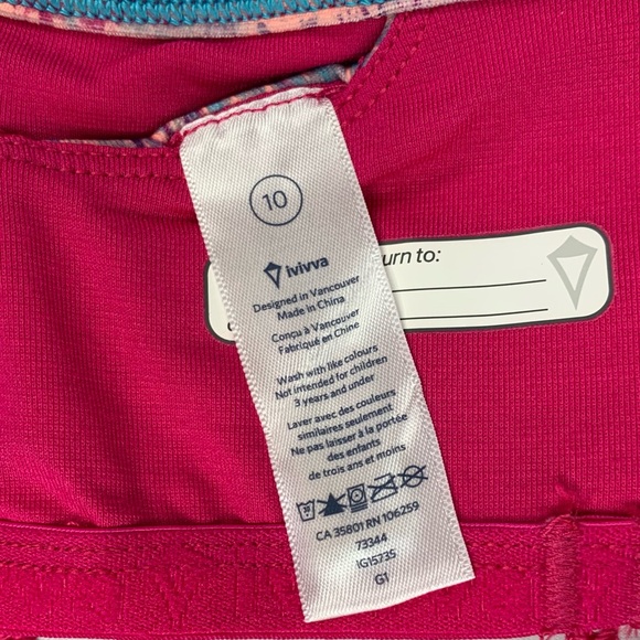 Ivivva Girls Racer Back Shelf Bra Tank Top Size 10 - Picture 7 of 13